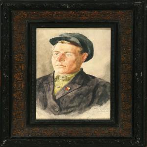 MEDVEDEV T.A 1900-1900,Portrait of comrade,Bruun Rasmussen DK 2009-11-30