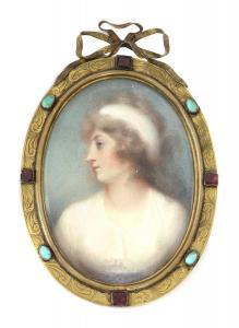MEE Anne, née Foldstone 1770-1851,Portrait of a Lady, left profile,Sworders GB 2021-09-14