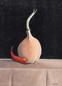 MEEHAN Kevin,STILL LIFE, ONION & RED CHILLI,Ross's Auctioneers and values IE 2020-01-29
