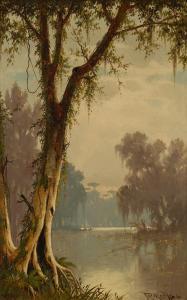 MEEKER Joseph Rusling 1827-1887,A Louisiana Bayou,1887,Sotheby's GB 2023-01-18