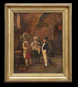 MEEKS Eugene 1843-1916,A Toast in the Wine Cellar,New Orleans Auction US 2012-12-01