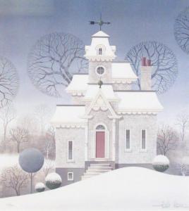 MEESE Wilbur 1920-1998,A Victorian home in the snow,Wickliff & Associates US 2021-08-28