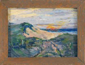 MEESER Lillian Burk 1864-1942,Path through the dunes,Eldred's US 2014-11-20