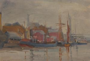 MEESON Dora 1869-1955,Harbour Scene,Leonard Joel AU 2021-10-19