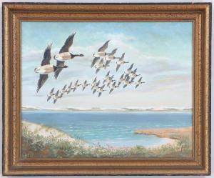 MEGARGEE Henry P. 1887-1978,Brent Geese Turning out to Sea',South Bay US 2024-01-31
