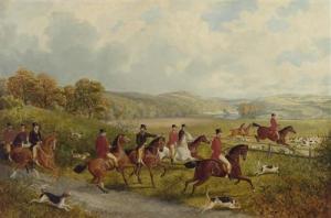 MEGGESON J. Turner 1800-1800,Parforcejagd. 1869.,1869,Galerie Koller CH 2007-12-05