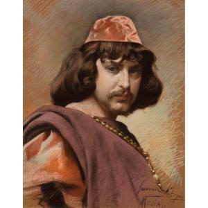 MEGIA MARQUES Nicolás 1845-1917,Portrait d\’homme de la Renaissance,Tajan FR 2019-05-15