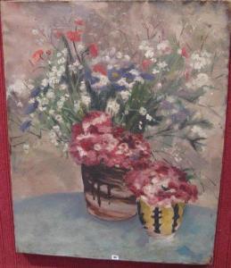 MEHEUT JUDE Maryvonne 1908-1992,Pot de fleurs,Bretagne Encheres FR 2009-12-14