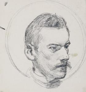 Mehoffer Jozef 1869-1946,Portret Janikowskiego,1898,Rempex PL 2009-10-21
