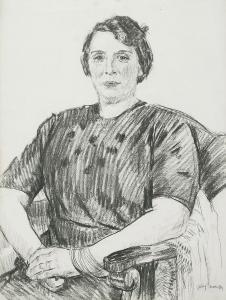 Mehoffer Jozef 1869-1946,Portret kobiety,Rempex PL 2018-10-29