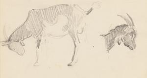 Mehoffer Jozef 1869-1946,Zembrzyce. Goats,Desa Unicum PL 2023-09-21
