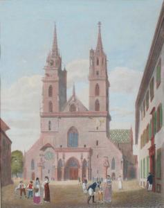 MEICHELT Christian 1776-1830,DAS MÜNSTER ZU BASEL,1847,Von Zengen DE 2009-03-27