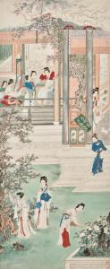 MEICHUN ZHU 1911-1993,Spring Morning in the Han Palace,Bonhams GB 2021-12-09