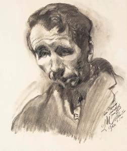 MEIDNER Ludwig 1884-1966,A portrait of a man,1960,Bonhams GB 2024-03-12