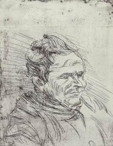 MEIDNER Ludwig 1884-1966,Portrait of a Man,1922,Treadway US 2002-03-03