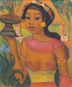 MEIER Theo 1908-1989,A portrait of Ni Mulugan carrying offerings,1937,Venduehuis NL 2023-11-16