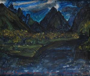 MEIER Theo 1908-1989,Landscape, Tahiti,1933,Zeeuws NL 2023-12-12
