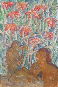 MEIER Theo 1908-1989,Woman and Monkey,1971,Christie's GB 2023-11-29