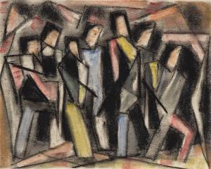 MEIERHAMS Joseph 1890-1980,Untitled, (Seven Figures),Swann Galleries US 2021-05-20