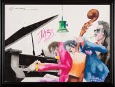 MEIERSDORFF LEO 1934-1994,Jazz: Trio of Musicians,1991,Neal Auction Company US 2019-04-14