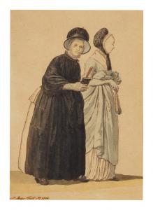 MEIJER Christoffel 1776-1813,TWO OLD LADIES WALKING TO CHURCH,1806,Sotheby's GB 2020-02-04