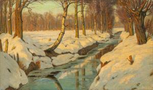 MEIJER Johan 1885-1970,Sloot in de winter,Venduehuis NL 2025-02-04
