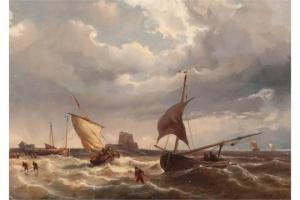 MEIJER Louis Johan Hendrik,The beaching of the bomschuiten,AAG - Art & Antiques Group 2015-11-16