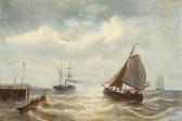 MEIJER Louis Johan Hendrik 1809-1866,Yachts near the Dutch coast,Bernaerts BE 2009-05-11