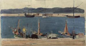 MEIJER Ton 1892-1984,Fisherman in the harbour of Saint Tropez,1928,Christie's GB 2010-09-07