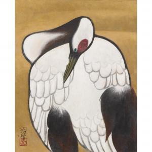 MEIJI Hashimoto 1904-1991,CRANE,New Art Est-Ouest Auctions JP 2022-07-23