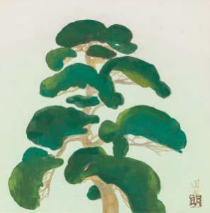 MEIJI Hashimoto 1904-1991,Pine tree,Mainichi Auction JP 2022-07-08