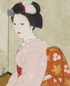 MEIJI Hashimoto 1904-1991,Spring in Kyoto,Mainichi Auction JP 2022-02-25