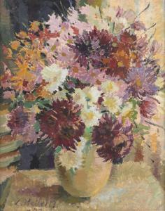 MEILERTS KRASTINS Ludmilla 1908-1998,Chrysanthemum Still Life,Leonard Joel AU 2022-10-04