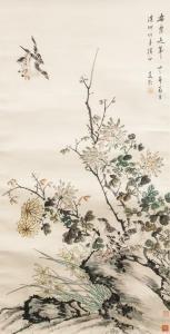 MEILING Song 1898-2003,bird and flowers,888auctions CA 2021-04-15