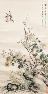 MEILING Song 1898-2003,Bird and flowers,19th century,888auctions CA 2020-12-17