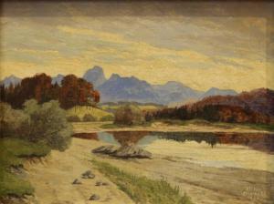 MEILINGER Lothar Rudolf 1887-1935,Landschaft in den Voralpen,1928,Zeller DE 2021-03-25