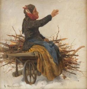 MEILSNER ERNST 1800-1900,The old wood-collector,Hargesheimer Kunstauktionen DE 2020-09-12