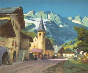 MEINDL Albert 1891-1967,Tiroler Dorf,Palais Dorotheum AT 2020-10-08