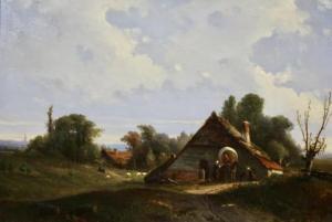 MEINERS Claas Hendrik 1819-1894,Gelders landschap,Venduehuis NL 2021-07-04