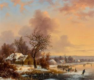 MEINERS Claas Hendrik 1819-1894,Winterlandscape,AAG - Art & Antiques Group NL 2018-06-18