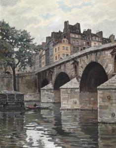 MEINHARDT Walther 1891-1948,Scenery from Pont Marie, Paris,1937,Bruun Rasmussen DK 2024-03-04