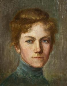 MEINHOLD Irmgard 1896-1931,Portrait einer Dame mit hochgestecktem Haar,1869,Van Ham DE 2017-01-24