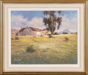 MEINTJES Hannes,farmhouses in landscape,Ashbey's ZA 2023-02-24