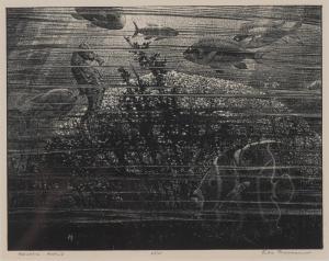 MEISSER Leonhard 1902-1977,Aquatic World etching,Hindman US 2019-05-14