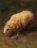 MEISSNER Ernst Adolf 1837-1902,A Sheep, animal study,1891,Palais Dorotheum AT 2021-09-15