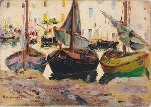 MEISSONIER Jean Charles 1848-1917,Trois bateaux,Etienne de Baecque FR 2023-04-25