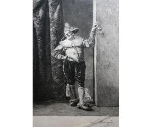 MEISSONIER Jean Louis Ernest 1815-1891,A Pierrot,Keys GB 2014-05-16