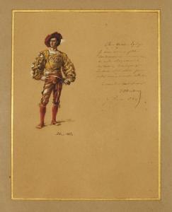 MEISSONIER Jean Louis Ernest 1815-1891,lettre ornée d'un dessin,1882,Aguttes FR 2012-04-05