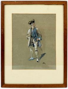 MEISSONIER Jean Louis Ernest,Officier de l\’infanterie française, sous Louis XV,AUCTIE'S 2024-03-27