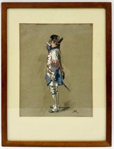 MEISSONIER Jean Louis Ernest,Soldat de l\’infanterie française, sous Louis XV, ,AUCTIE'S 2024-03-27